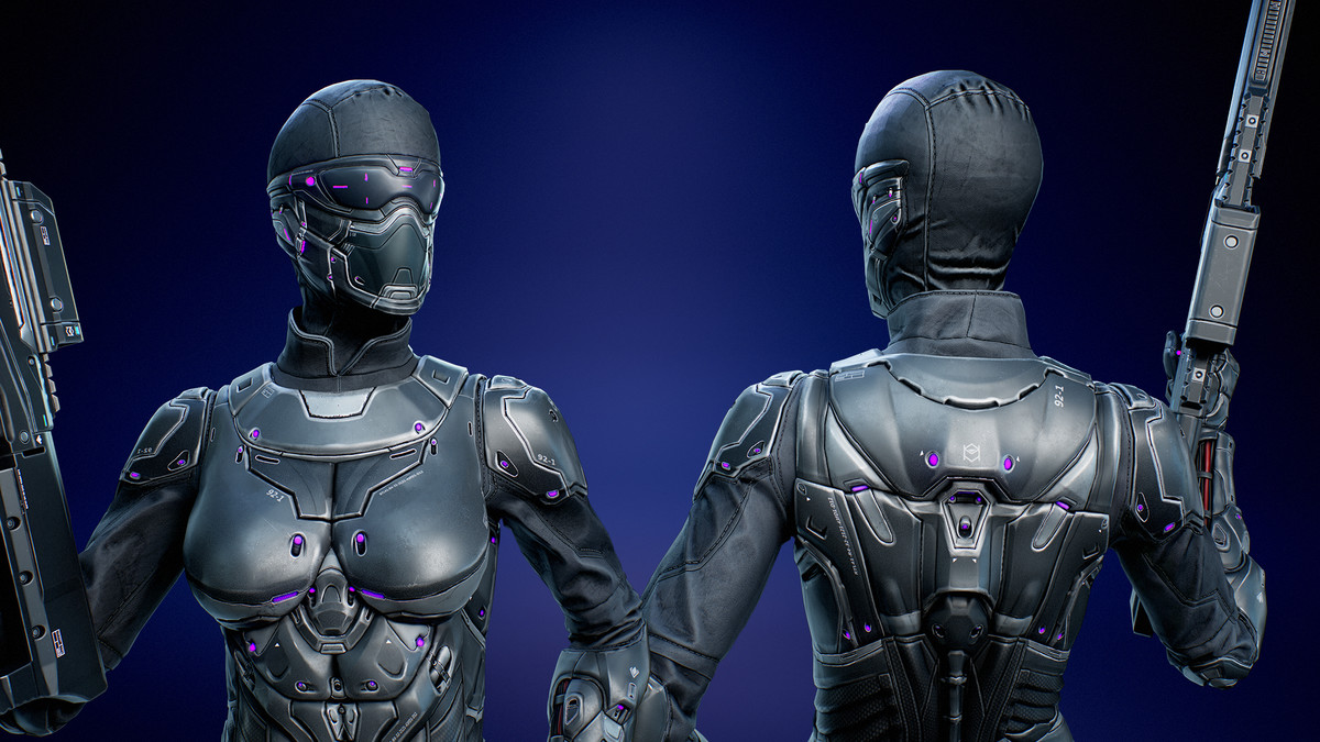 Cyberpunk Sniper - Female