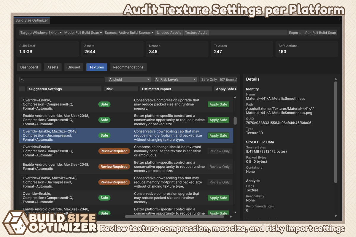 Build Size Optimizer | Safe Build Audit
