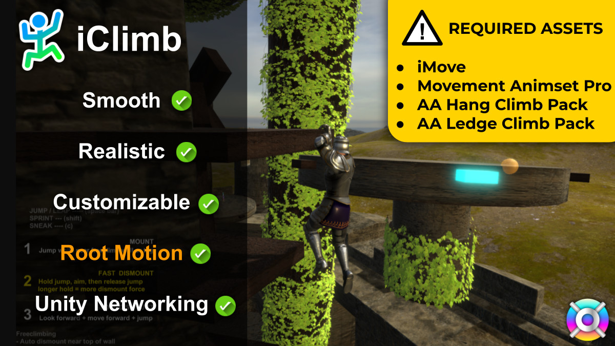 iClimb - Root Motion Climbing Controller