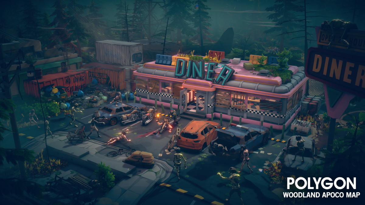 POLYGON - Woodland Apocalypse Map by Synty