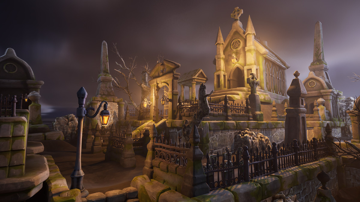 Stylized graveyard I