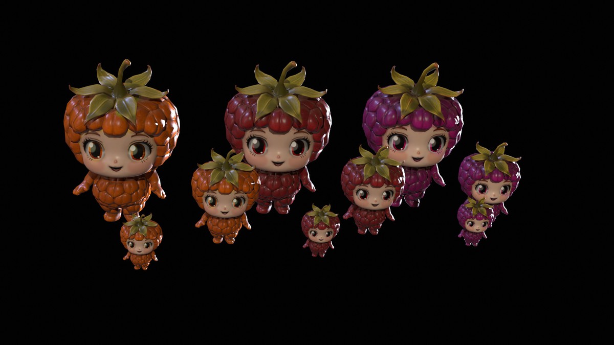 Chibi Fruit Rasberry