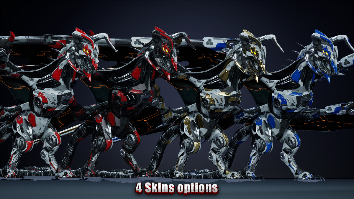 Sci-Fi Dragon 4Wings