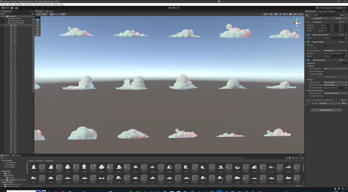 Stylized Cartoon Clouds and Weather Icons Pack (111 2K PNG Textures with Alpha)