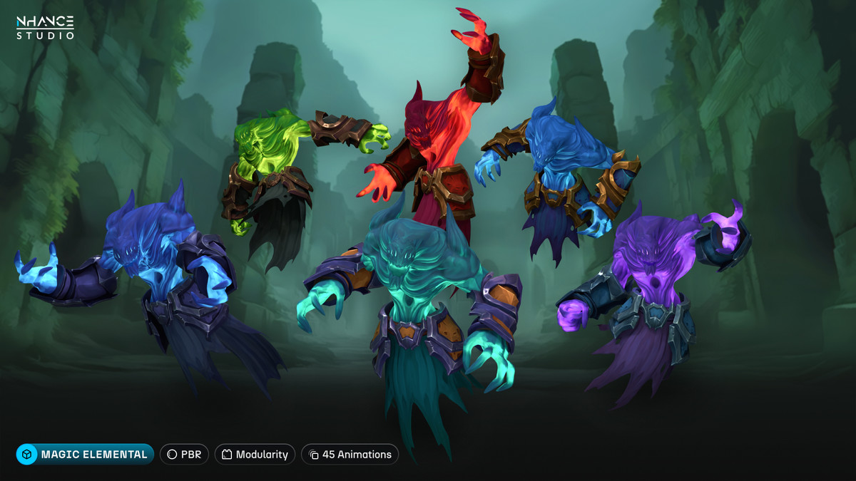 Stylized Fantasy Elementals Pack #2