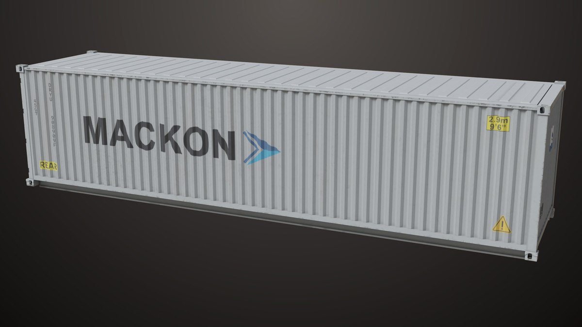 5 Cargo Container Single Mat URP HDRP Textures