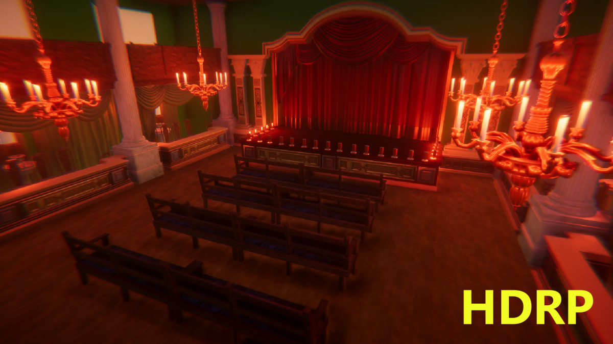 Virtual Classic Theater Stage 3D Model