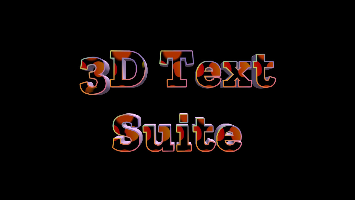 3D Text Suite - 3D Text Animator & Font Creator