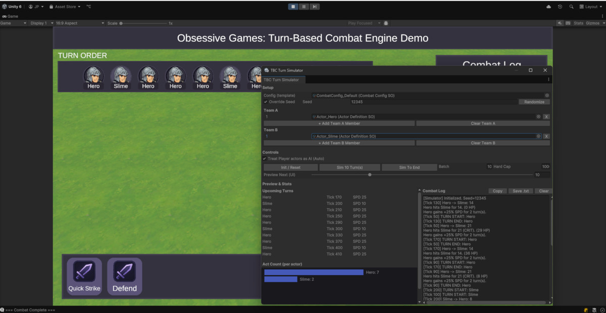 Turn-Based Combat Engine