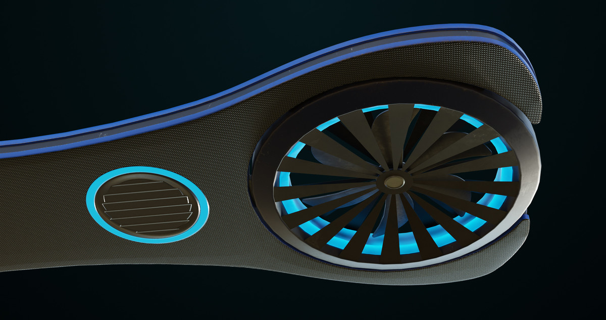 Sci Fi Hoverboard 3 URP HDRP Textures