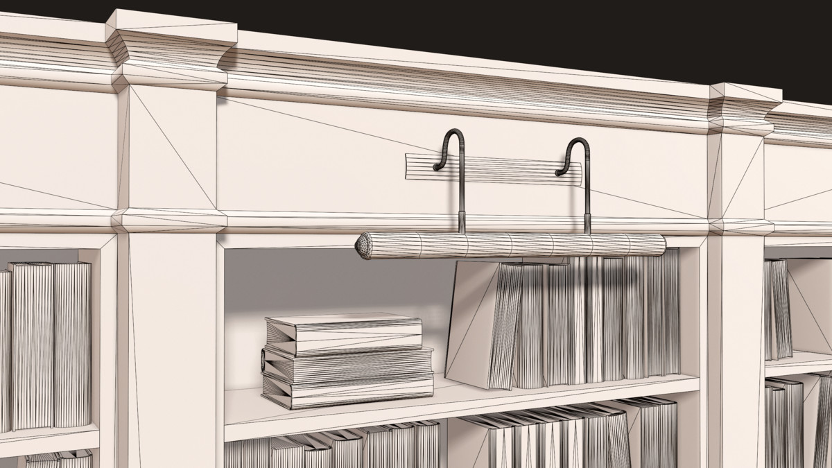 Vintage Bookcase, Books, Papers