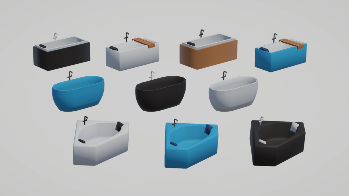 Low Poly Interior Houses – Modular Home Assets Pack