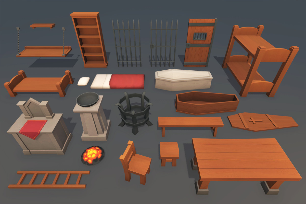 Stylized Dungeon Props
