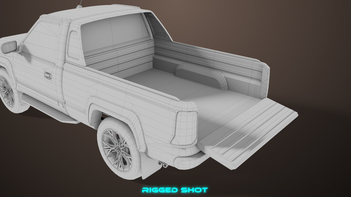 Pickup Truck01 Old Rusty HDRP URP Textures