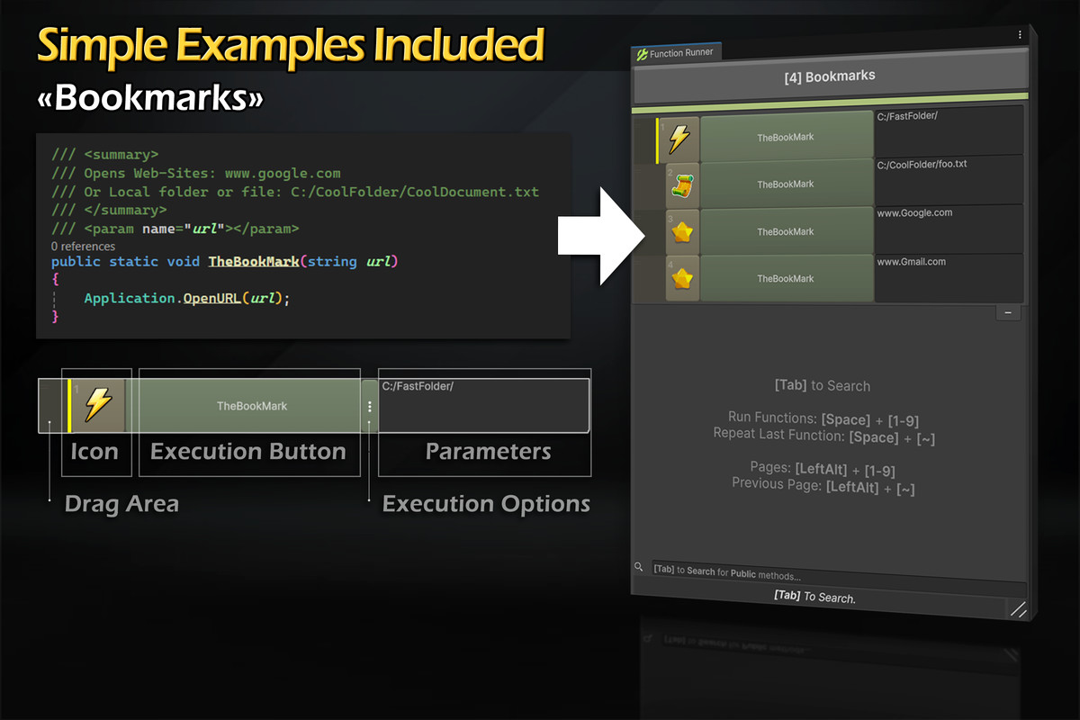 Editor Tools Constructor - Function Runner