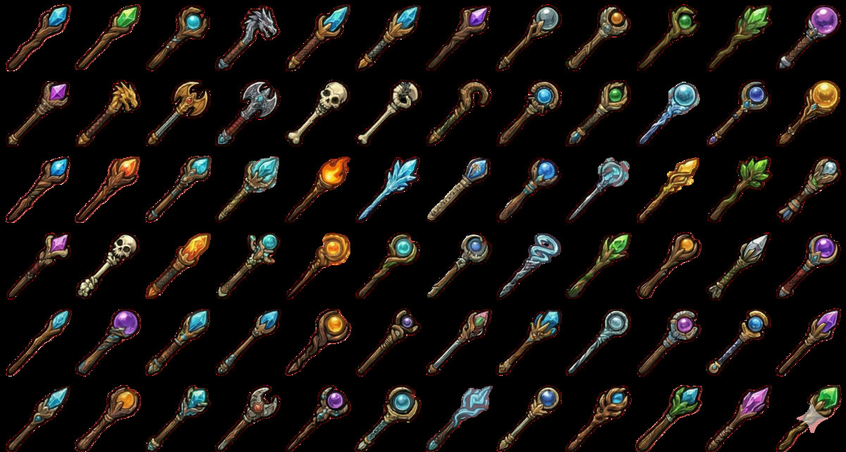 2D Fantasy RPG Weapon Icon Pack - 1000+ Items