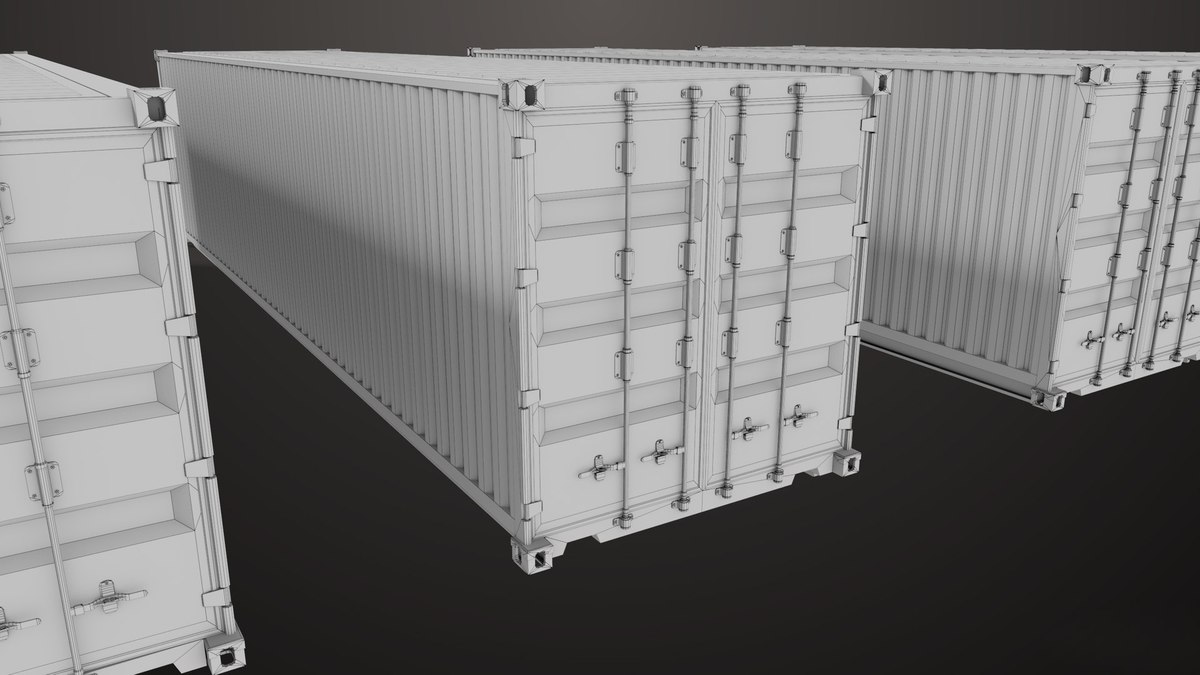 Old Dusty 5 Cargo Container Single Mat URP HDRP Textures