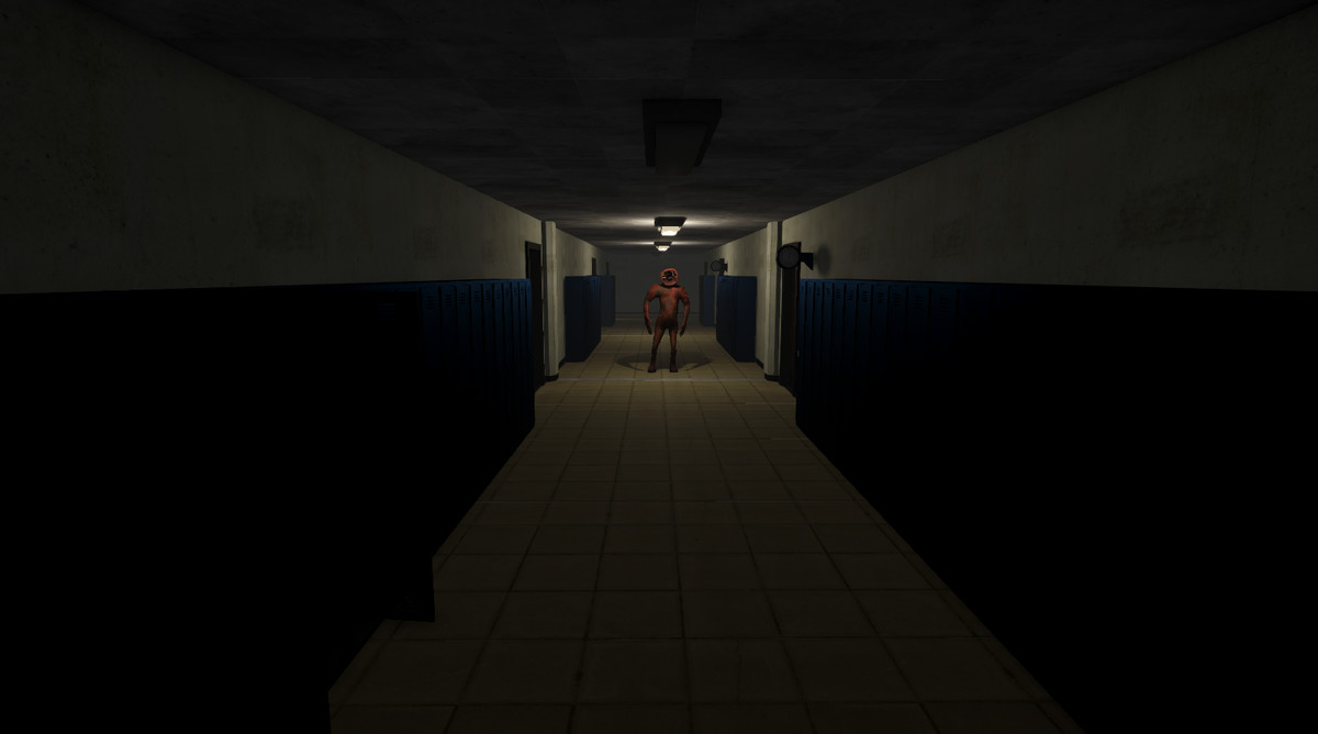 Modular Abandoned School Pack + Animated Monster Character