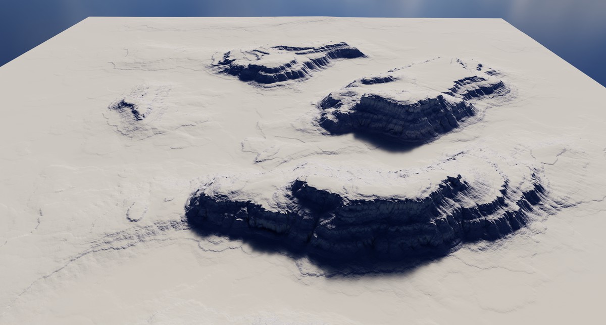Terraced Canyon Shapes - StampIT!