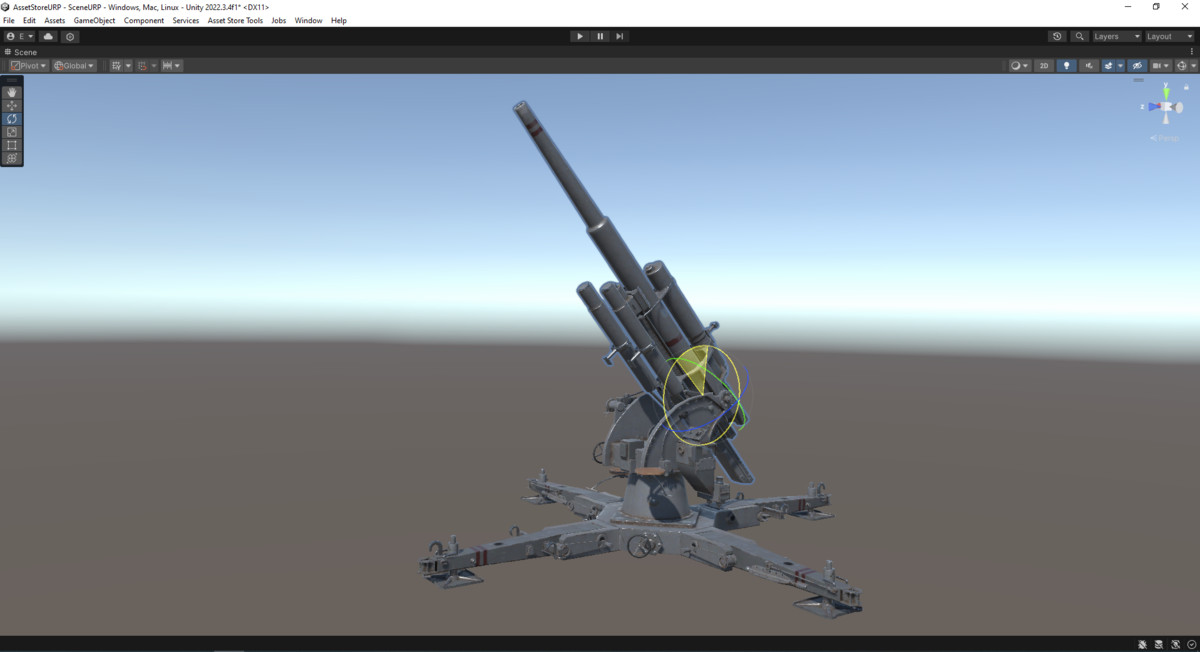 Rigged Flak Cannon WW2