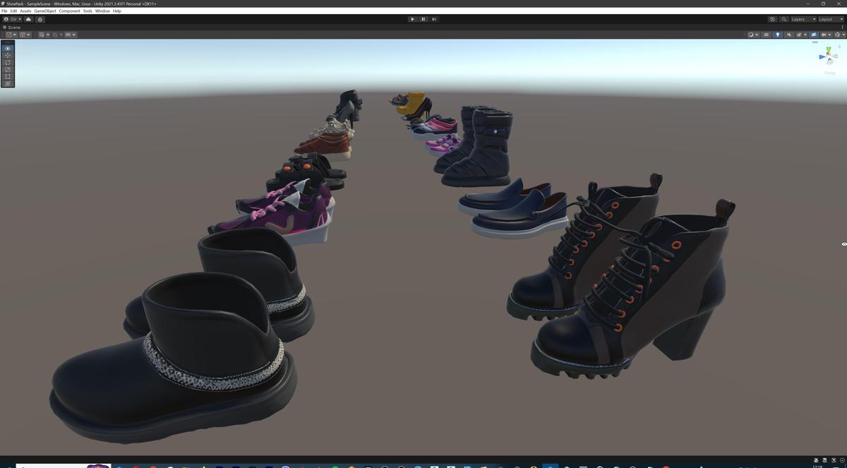 Ultimate Shoe Pack (72 Footwear Low-poly 3D models)