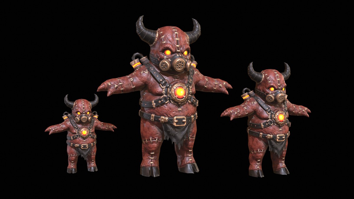 Chibi Necro Zombie Bull
