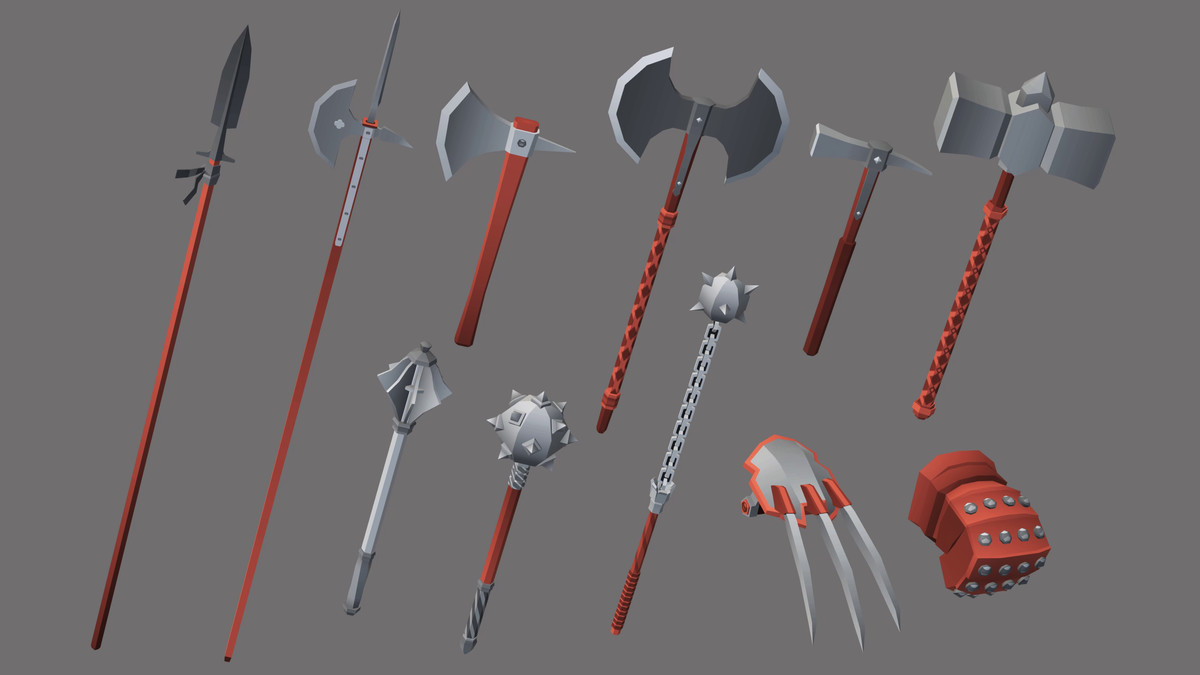 Low-Poly Medieval Fantasy - Advanced Weapons