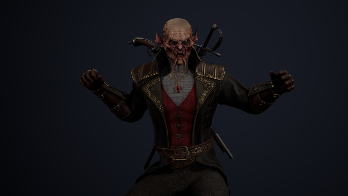 Vampire Monster Character – Dark Fantasy Hunter | Horror Enemy