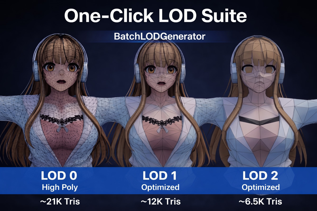 One-click Batch LOD Generator