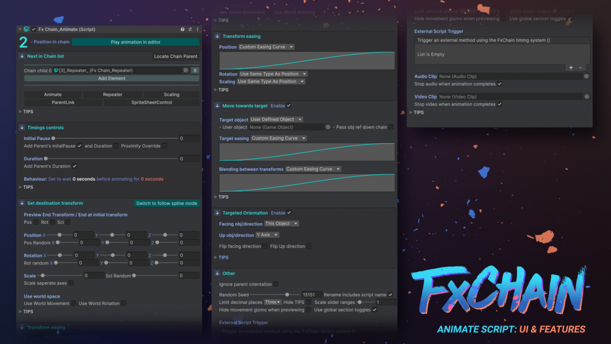 FxChain: Procedural Animation Sequencing for Unity