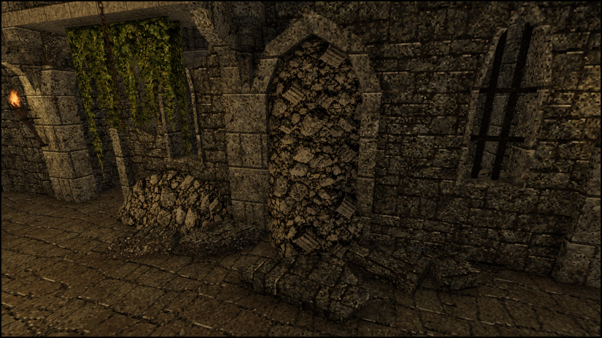 Retro Style Module Abandoned Ruins - Retro Style Modular Environment Pack