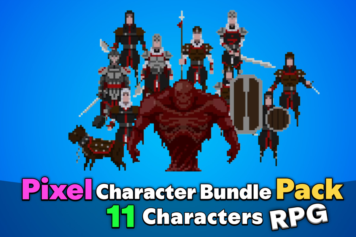Pixel 2D RPG Character Mega Pack (Faction Murderers)