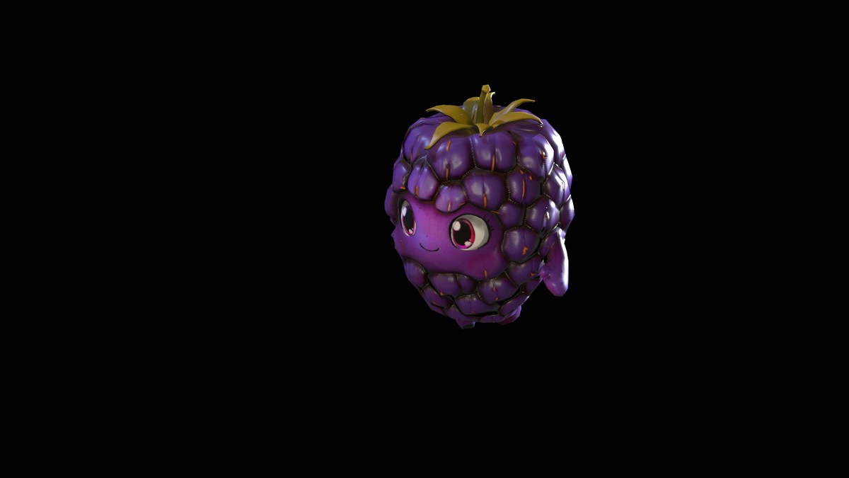 Chibi Fruit Blackberry Two
