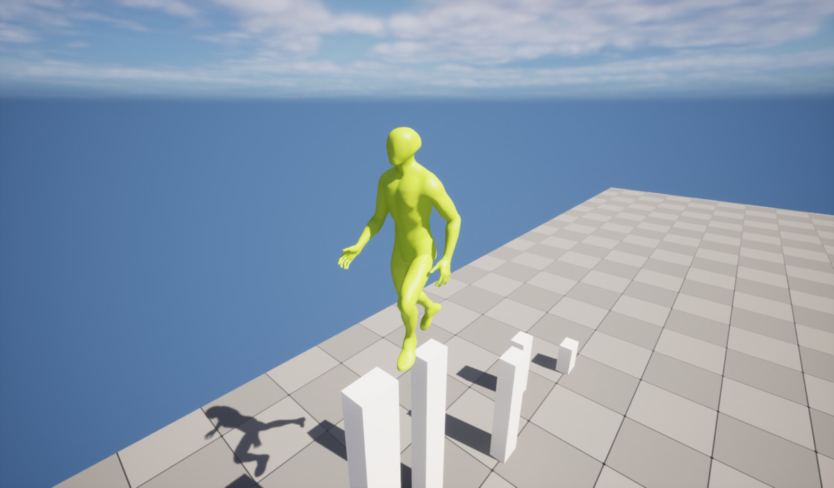 Parkour Step Up Animation