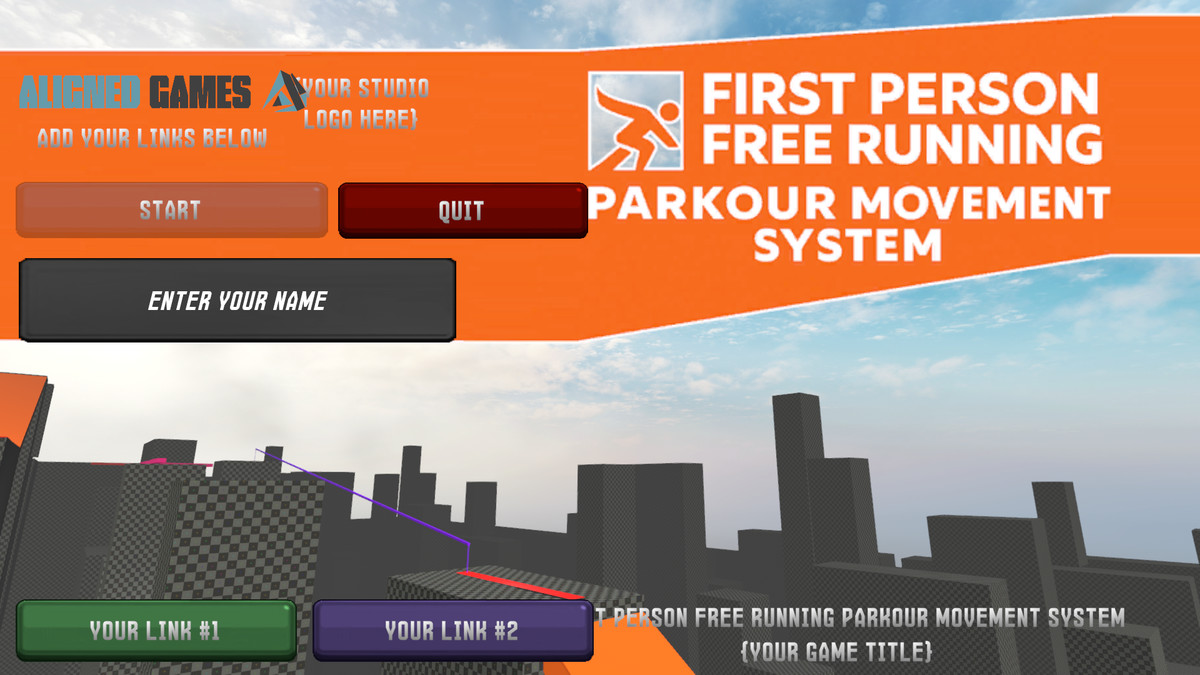First Person Free Running Parkour Movement System Template