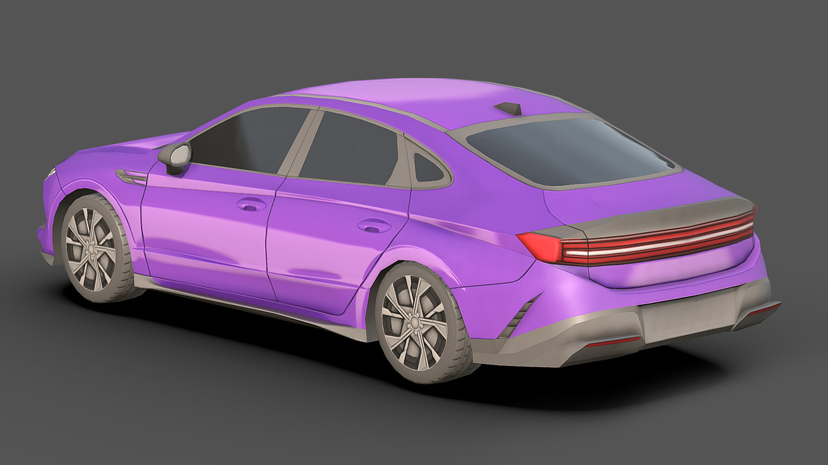 Sedan Low Poly Cars Pack