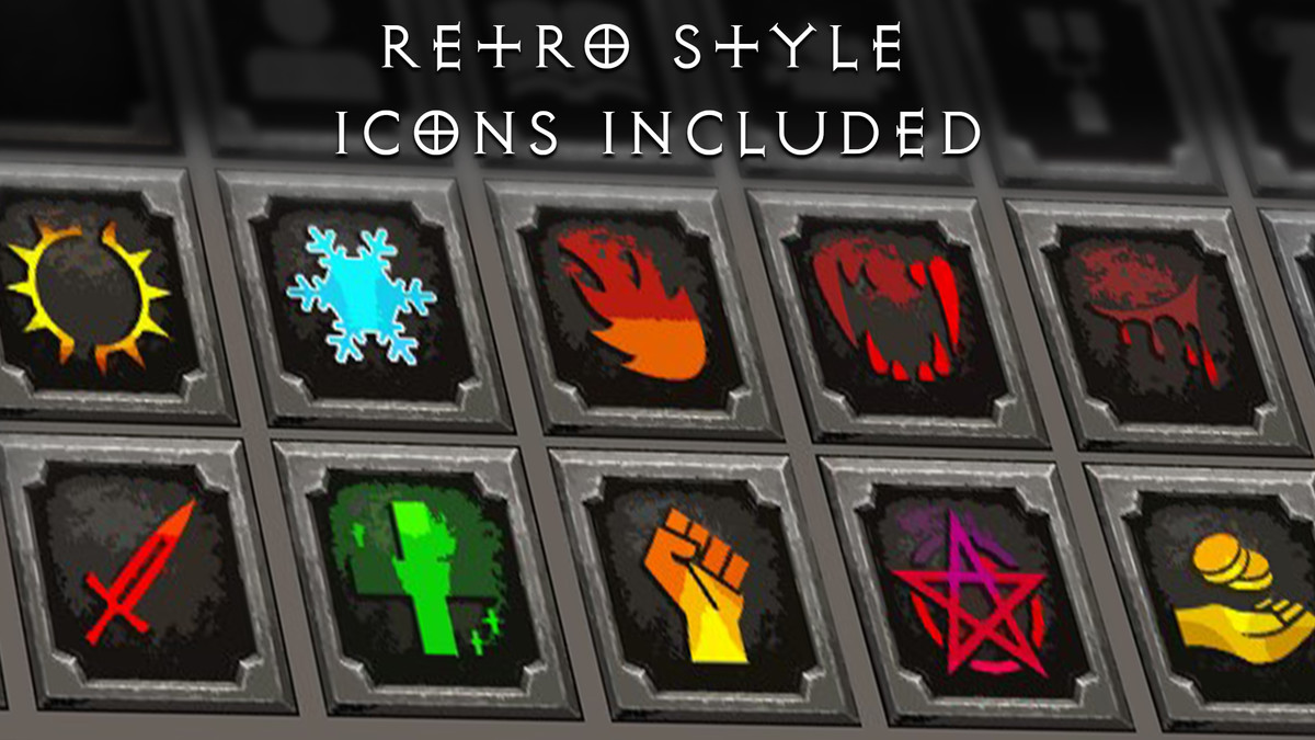 Old School Adventure Status Icons