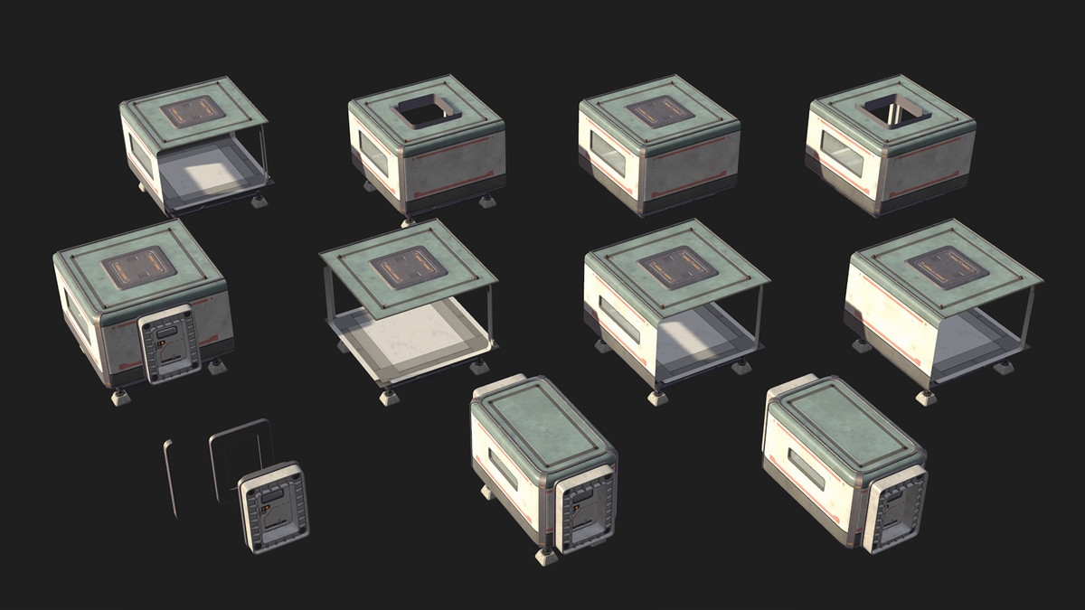 sci fi base module pack