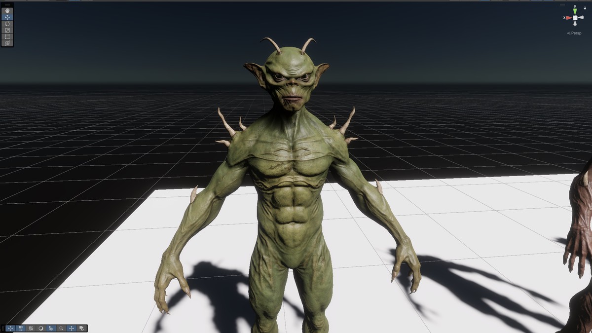 Realistic Reptilian Character