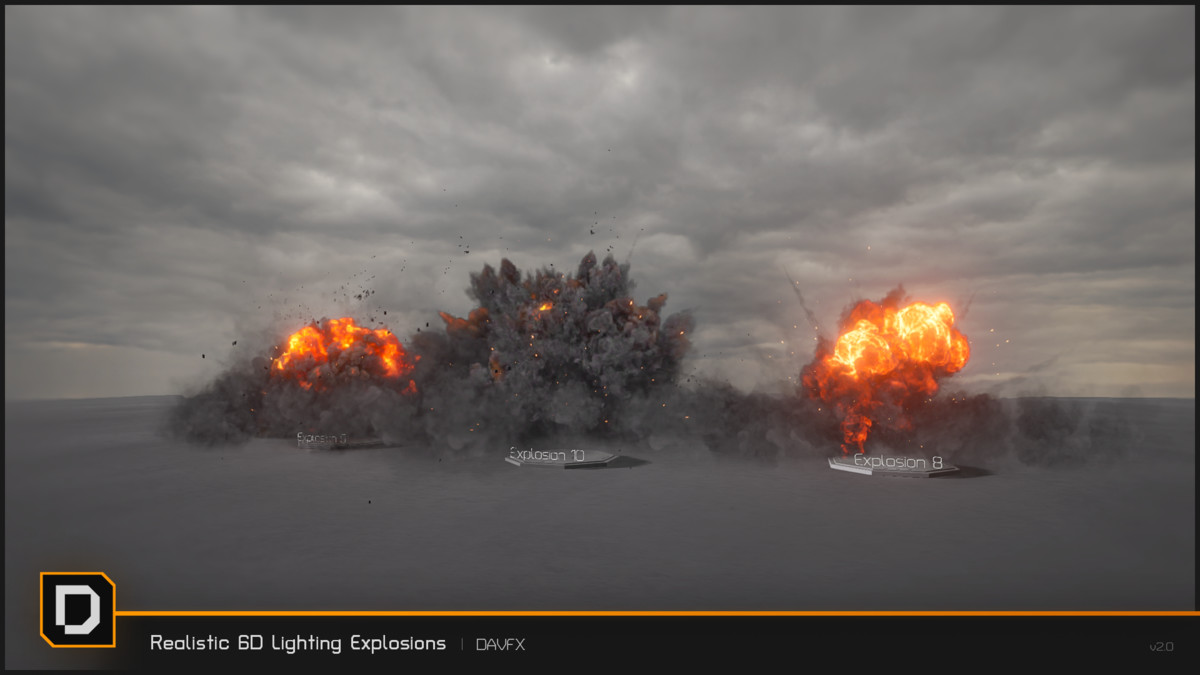 Realistic 6D Lighting Explosions Pack