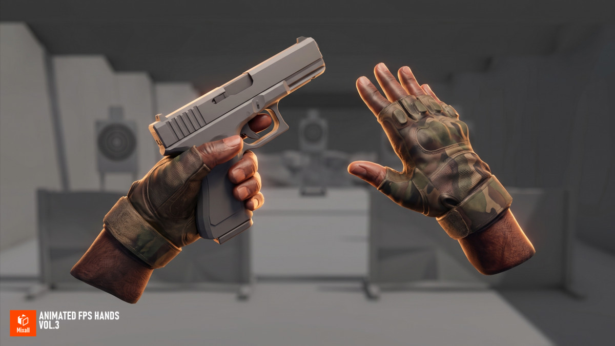 20 Animated FPS Hands - Full Pack