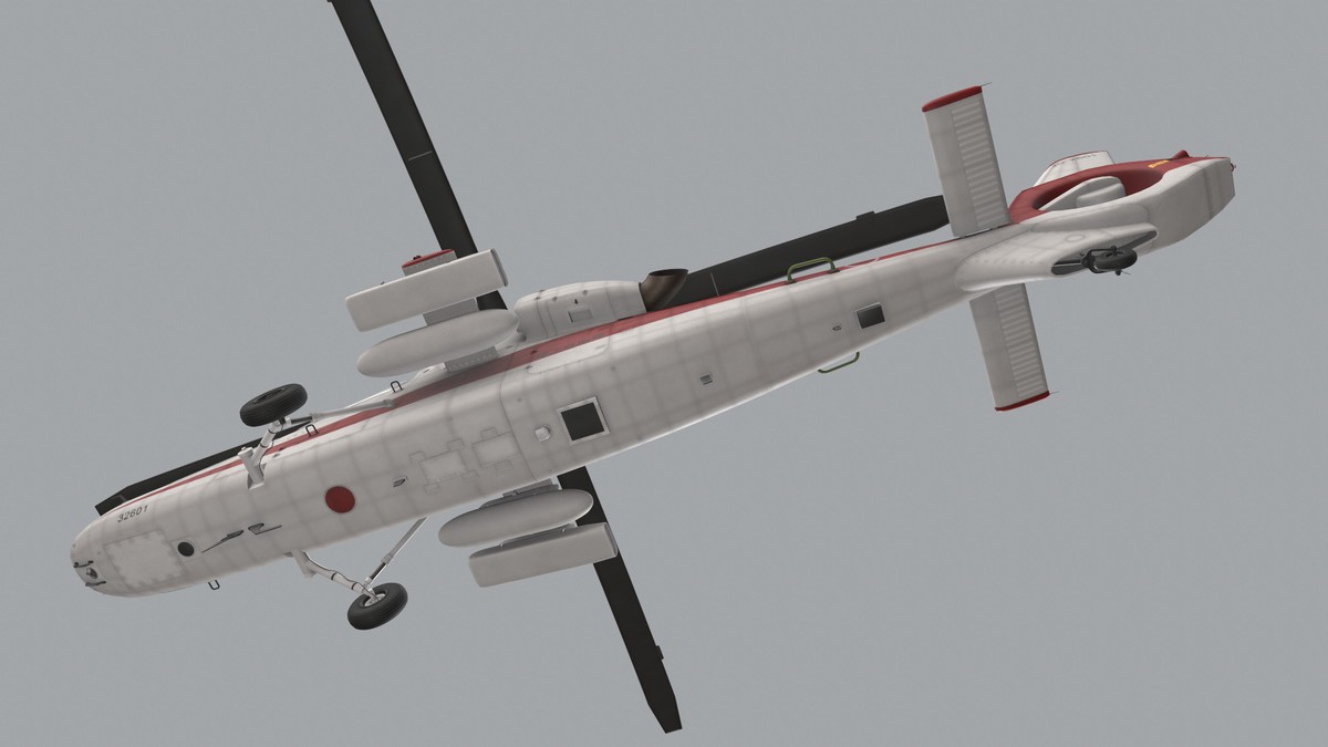 OH-1 Ninja JGSDF White Complex Animation (446)