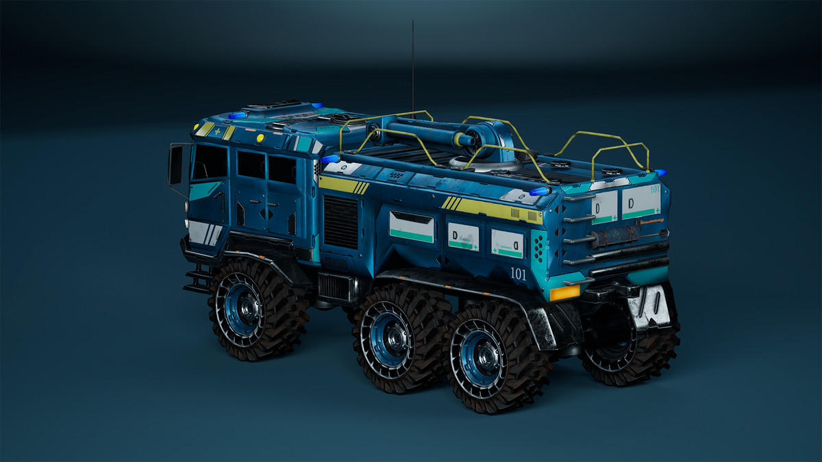 Sci-Fi Transport - Fireman truck