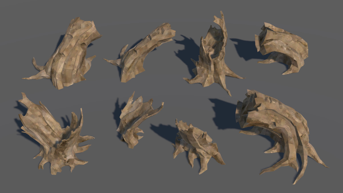 LowPoly Nature DeadTree
