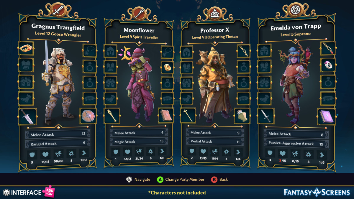 Fantasy Screens Add-On - Synty INTERFACE - GUI