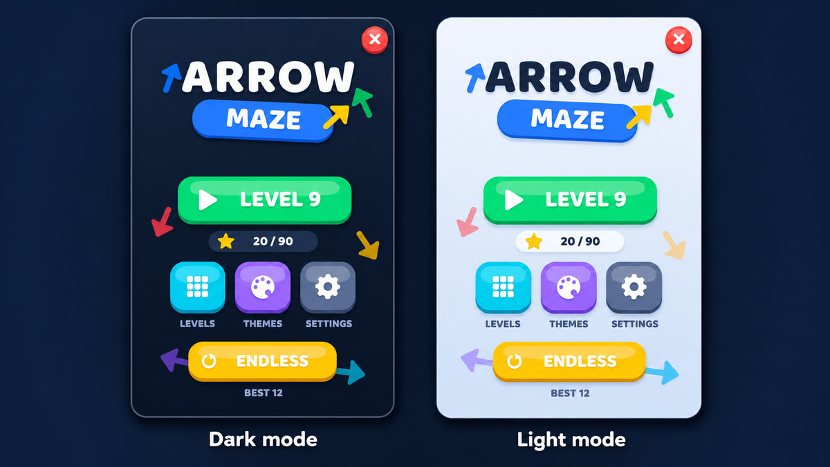 Arrow Escape - Full Game | Template + Editor | Procedural Level Generation