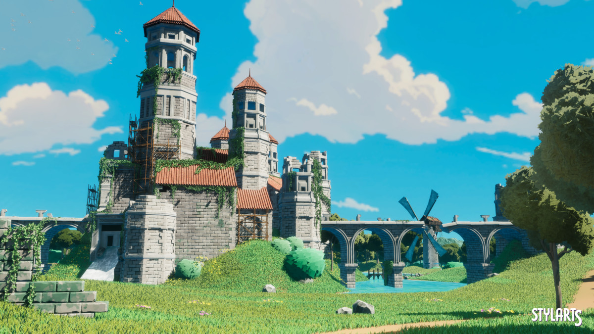 Stylized Castle Ruins
