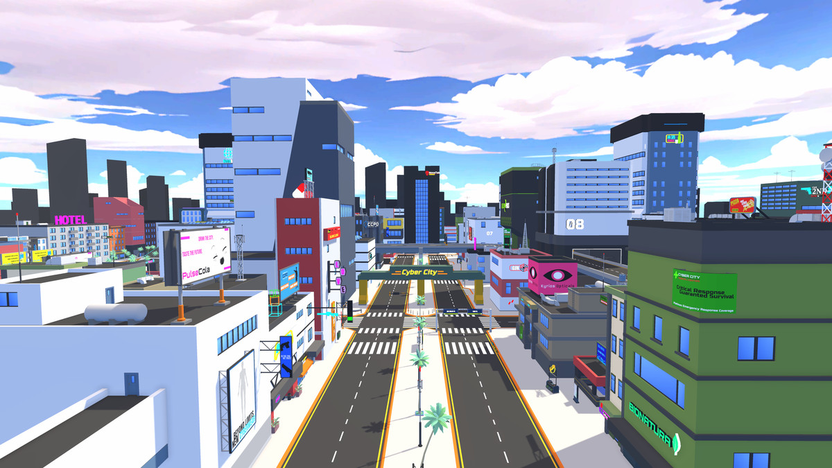 LowPoly Cyberpunk City