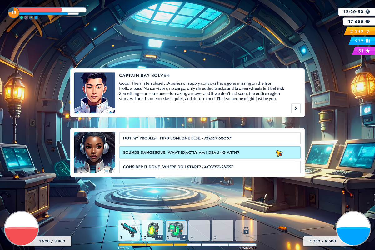 Everwatch GUI - Sci-Fi Complete Game UI Pack + sources