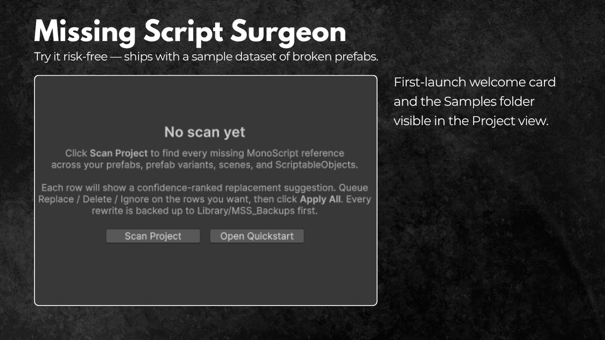 Missing Script Surgeon